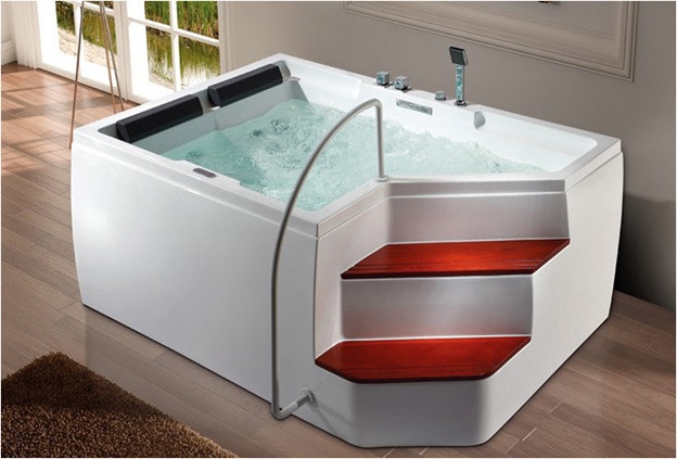 The tub will have a high gloss finish that is pleasing to the